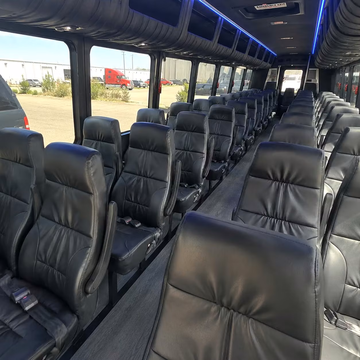 25 passenger minibus interior