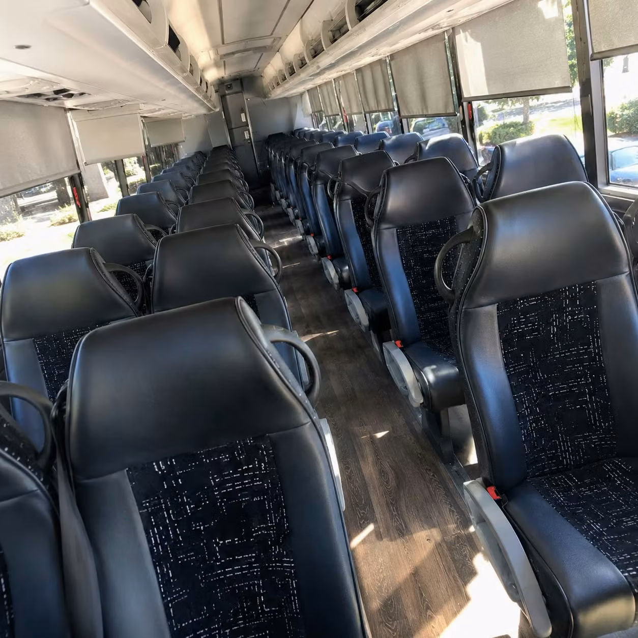 chesapeake charter bus interior
