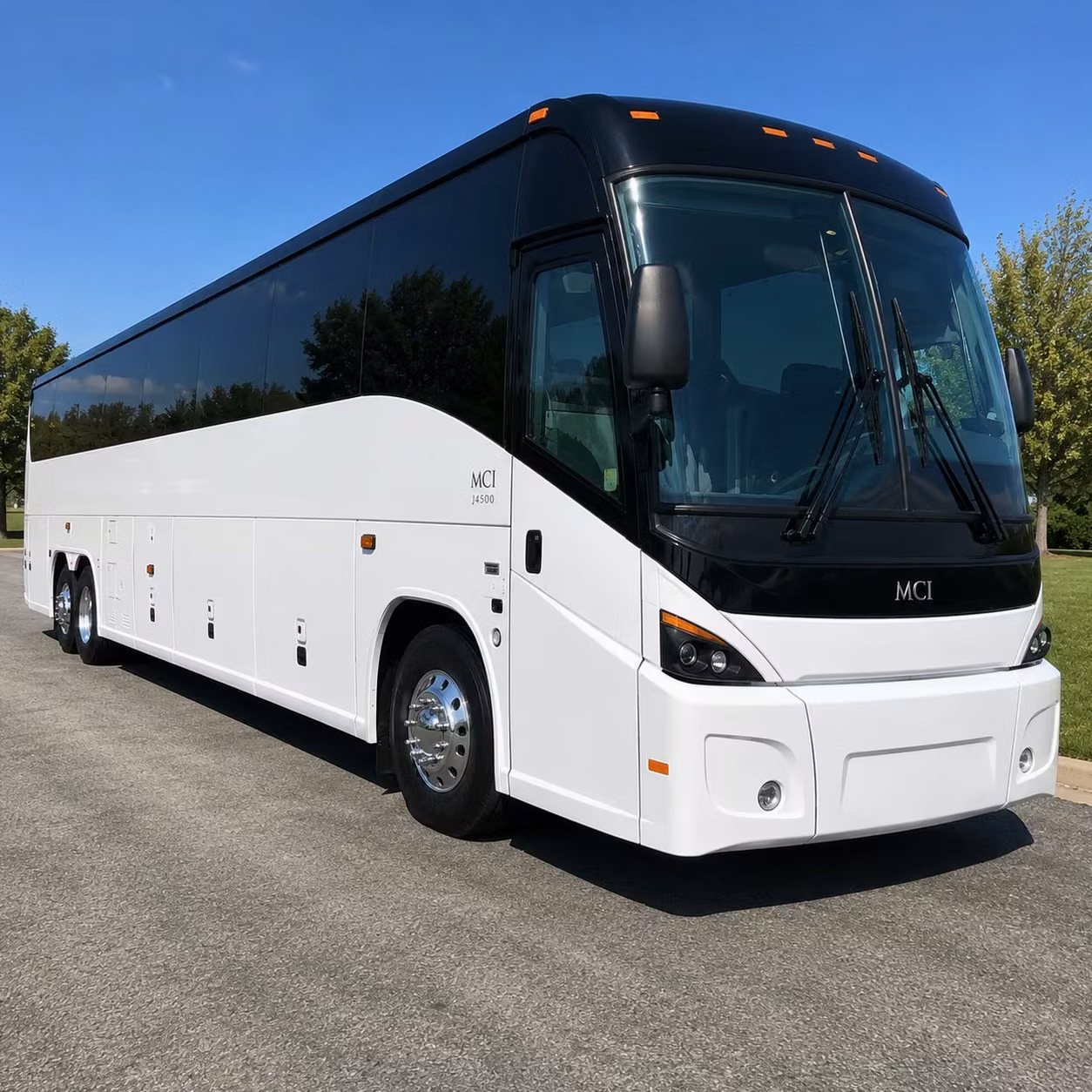 large groups flying through newport news a charter bus handles the transfer