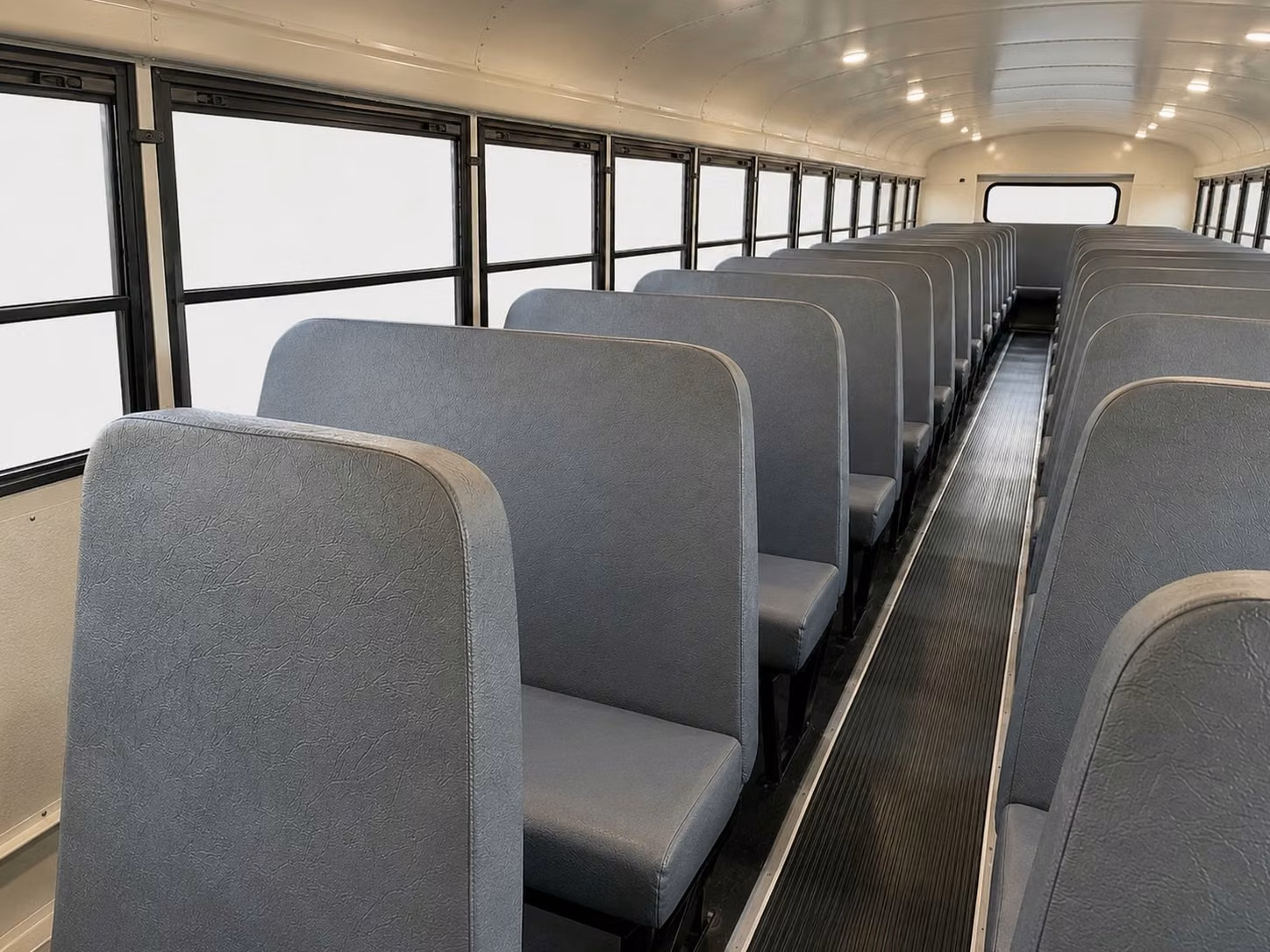 school bus inside